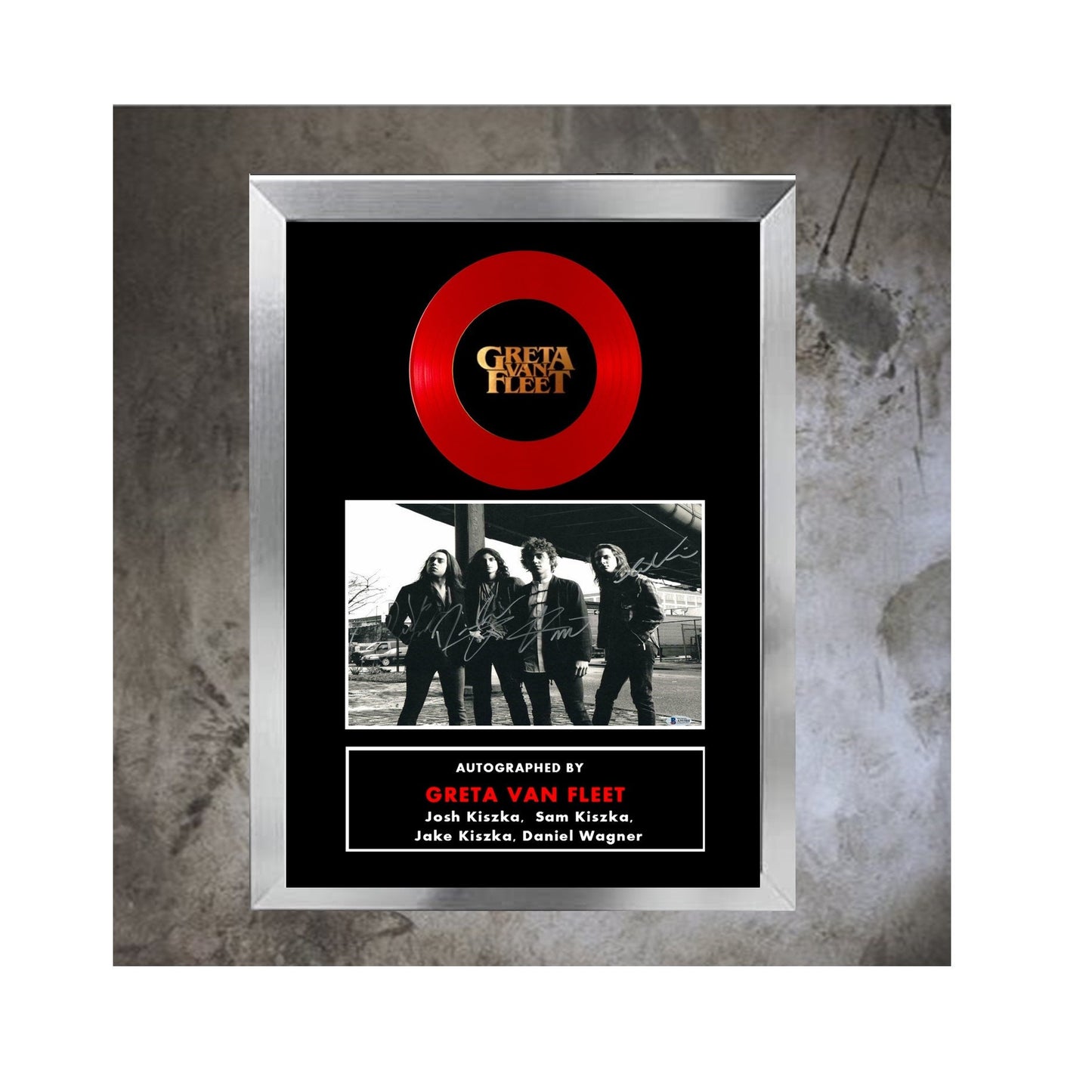Greta Van Fleet Autographed band replica photo. Ready to display, a gift for any GVF Fan, 9.5" x 12.5" inches