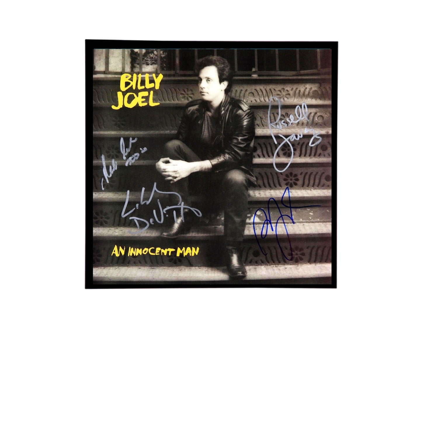 Autographed Billy Joel Album Cover Replicas & Sheet Music Replicas.  12" x 12", 11" x 14" or 13" x 19".  Frame included. Just message me to tell me the replica you want framed and shipped.