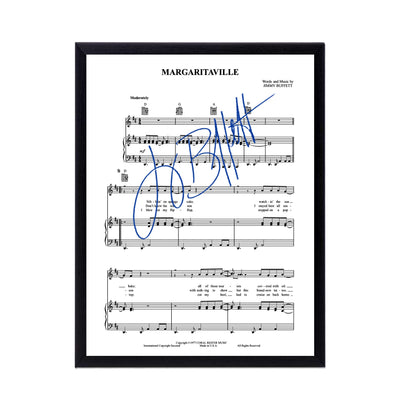 Autographed Jimmy Buffett Album Cover Replicas.  12" x 12", 11" x 14" or 13" x 19".  Frame included. Just message me to tell me the replica you want framed and shipped.