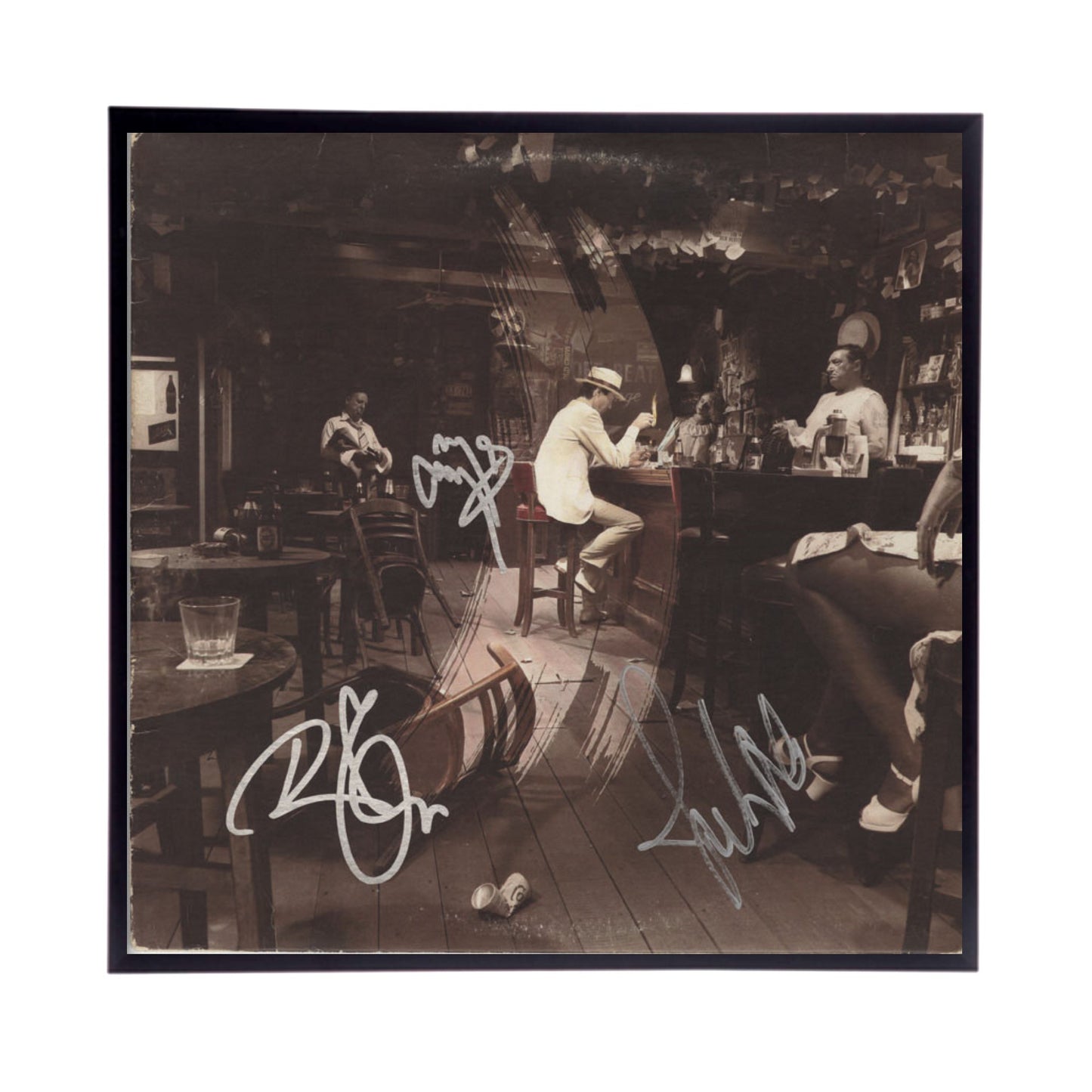 Autographed Led Zeppelin Album Cover Replicas. 12" x 12" inches.  Frame is included. Just Message me to tell me the cover you want framed and shipped.