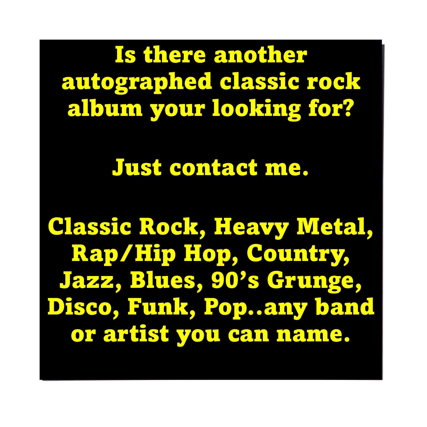 Autographed Nirvana "Nevermind" Album Cover Replica,