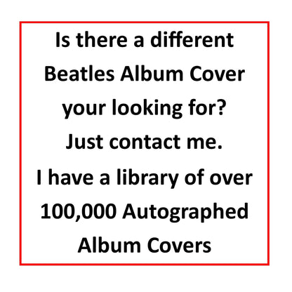 Beatles Autographed "White Album" Album Cover Replica,