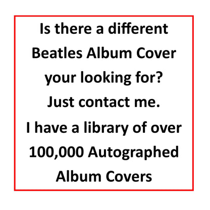 Beatles Autographed "Abby Road" Album Cover Replica,