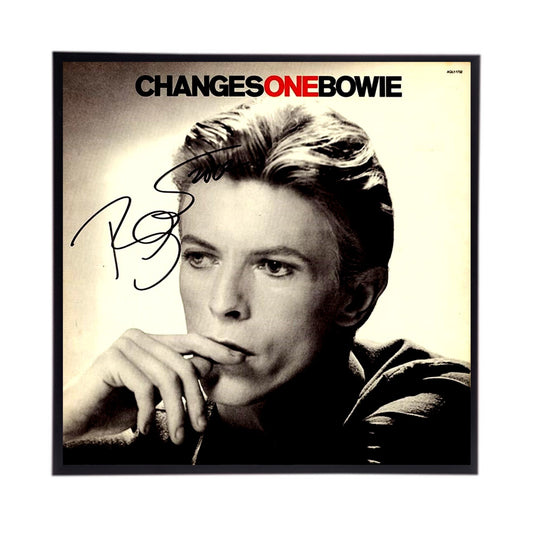 David Bowie Autographed Album Cover Replica,