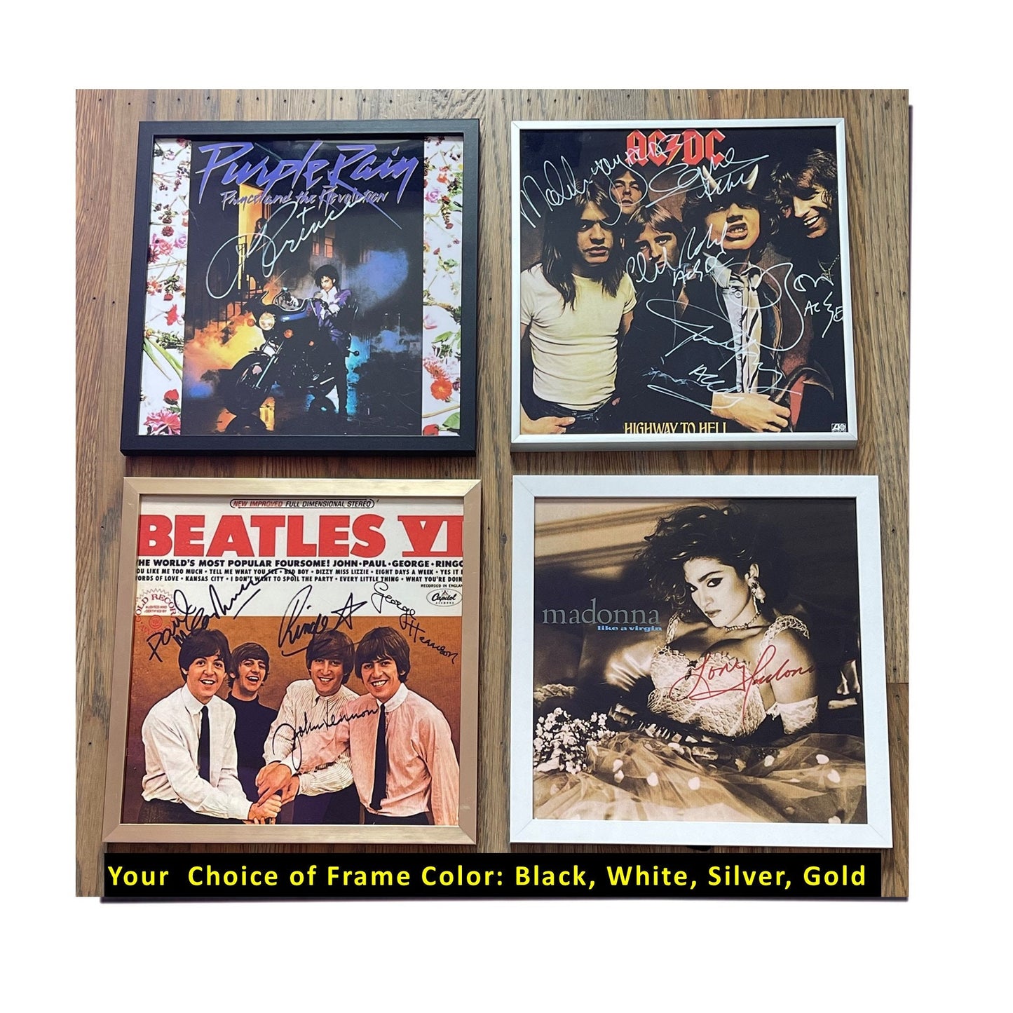 The Who "Quadraphenia" Autographed Album Cover Replica / All 4 Members /