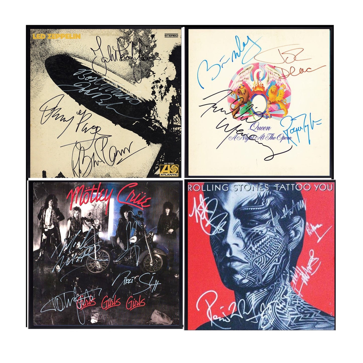 Traveling Wilburys Autographed Photo Reprint / Available in various sizes