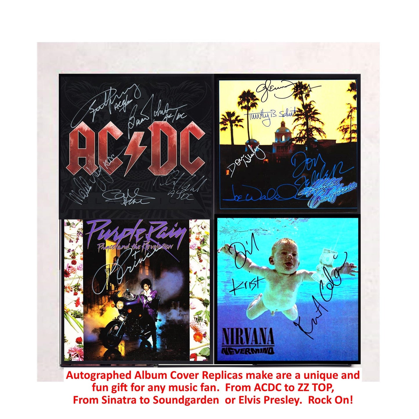 Jimmy Buffett  Autographed A1A Album Cover Replica, FRAME INCLUDED