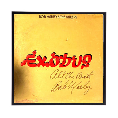 Bob Marley Autographed Album Cover Replica,